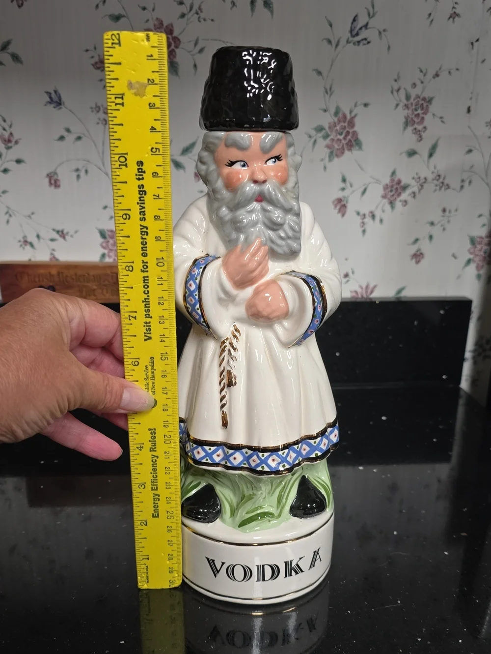 Very Vintage. Ceramic Vodka Decanter Figure